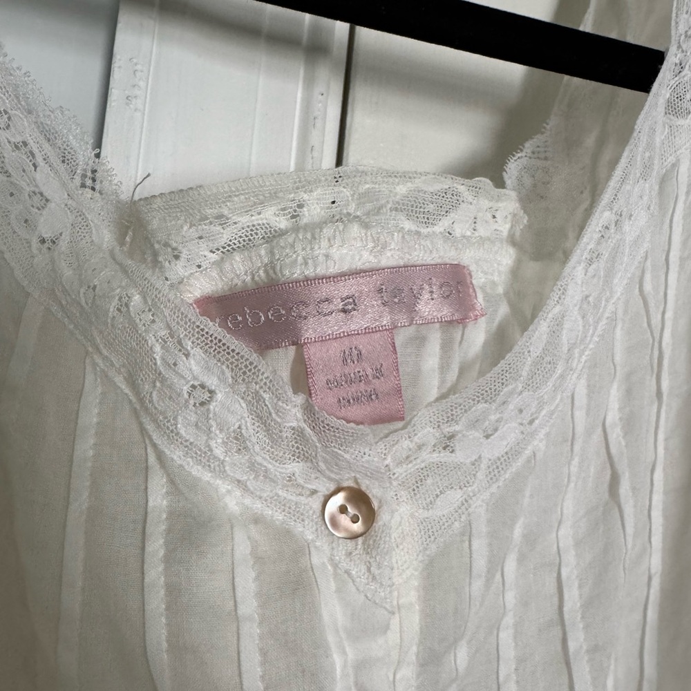 Rebecca Taylor Cotton Button Up Blouse - Picture 5 of 6